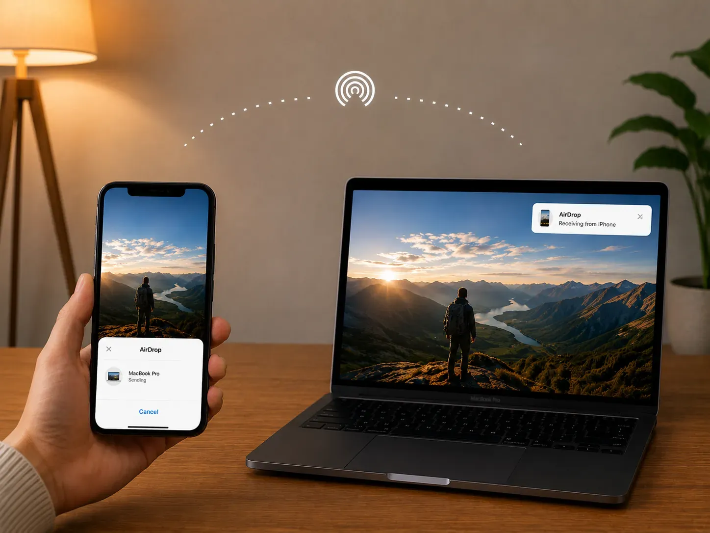 use AirDrop stably