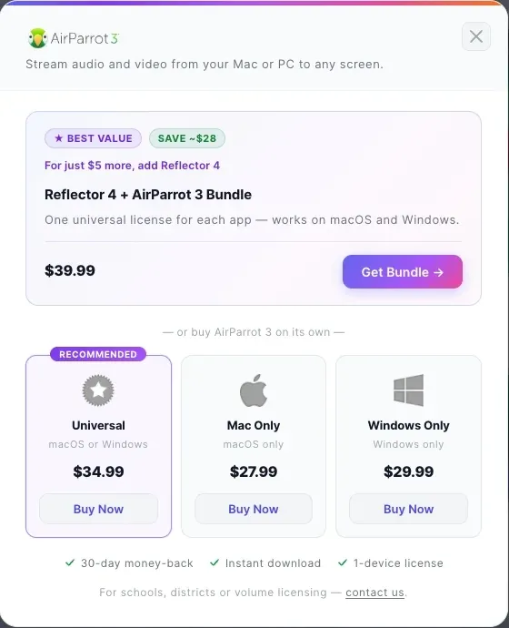 AirParrot price