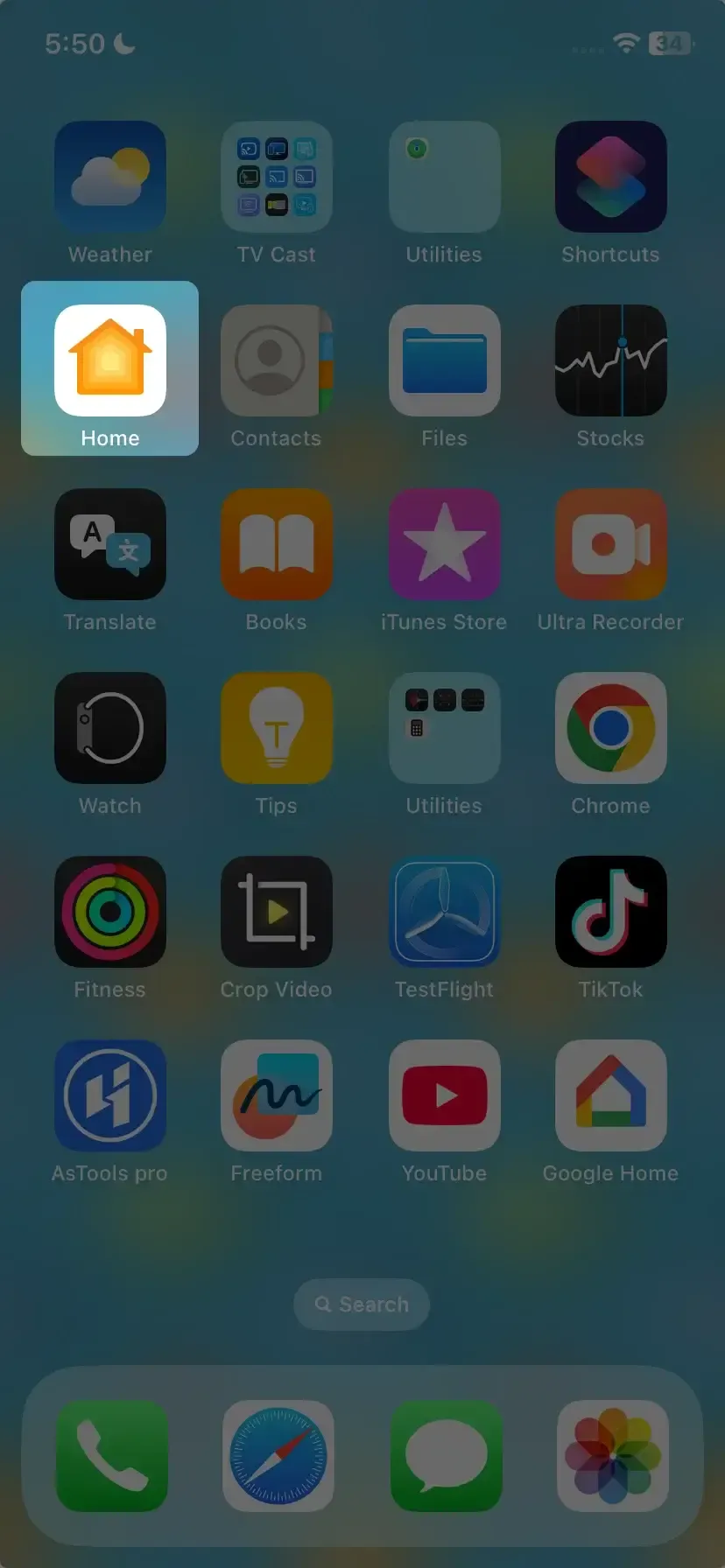 Home app on iPhone