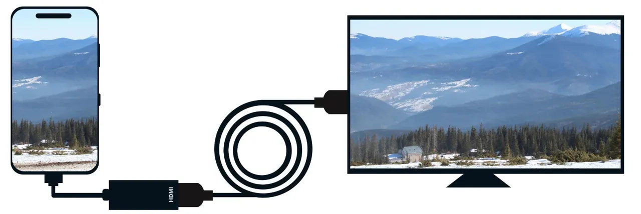 connect phone to TV via HDMI cable