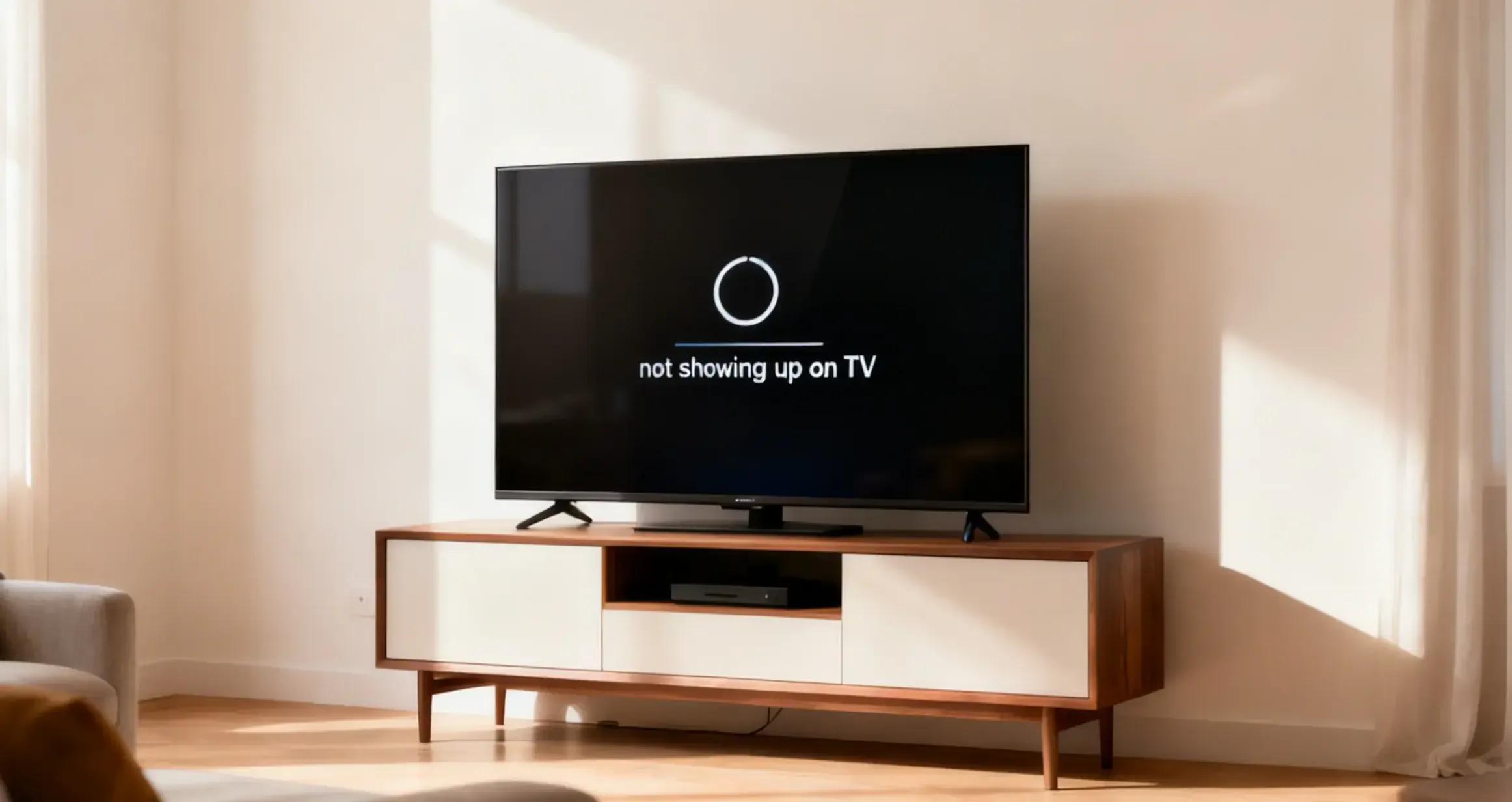 AirPlay code not showing up on TV