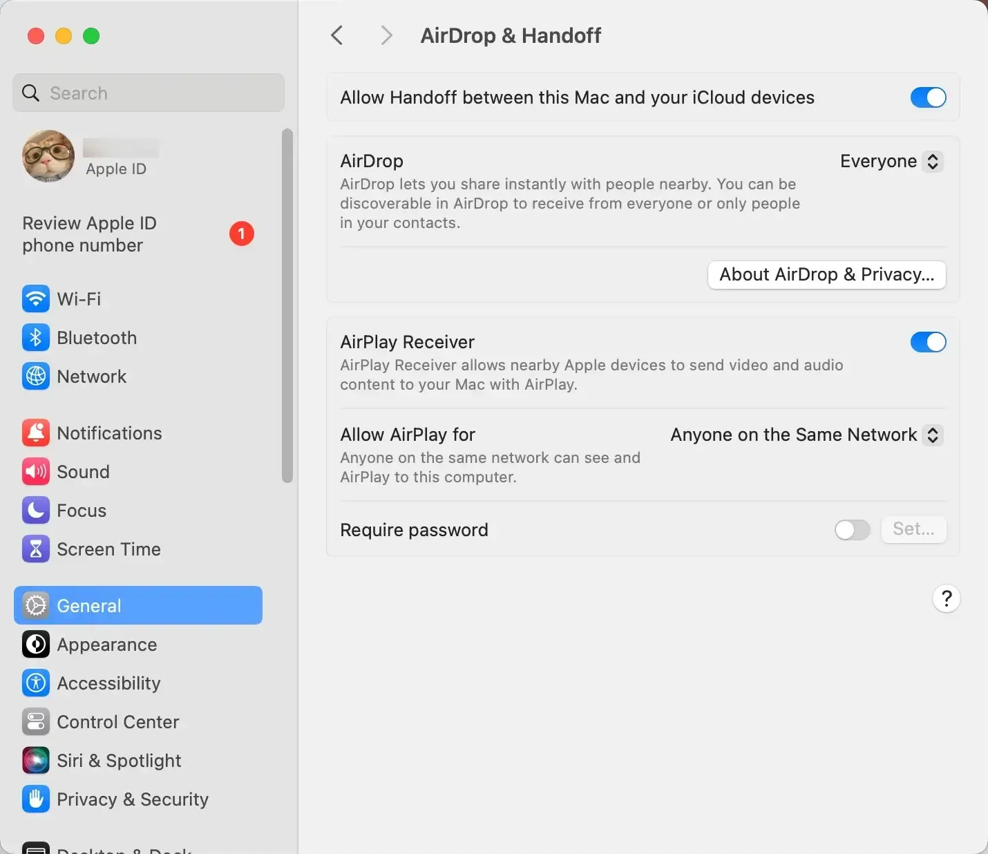 enable AirPlay receiver on Mac