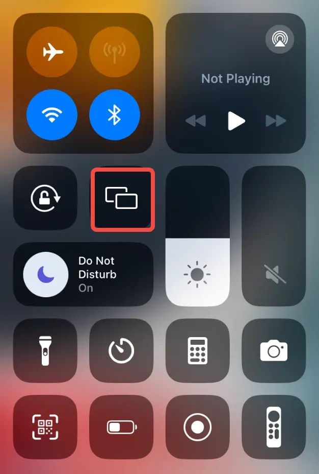 enable AirPlay on iPhone