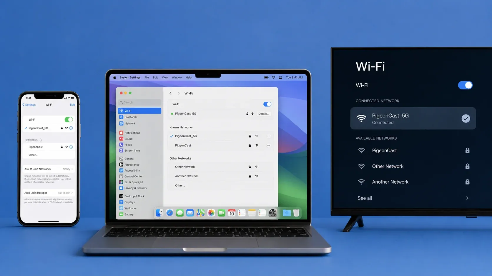 make sure your devices connected to the same Wi-Fi network