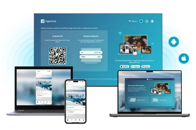 PigeonCast is alternative screen mirroring solution to Apple AirPlay