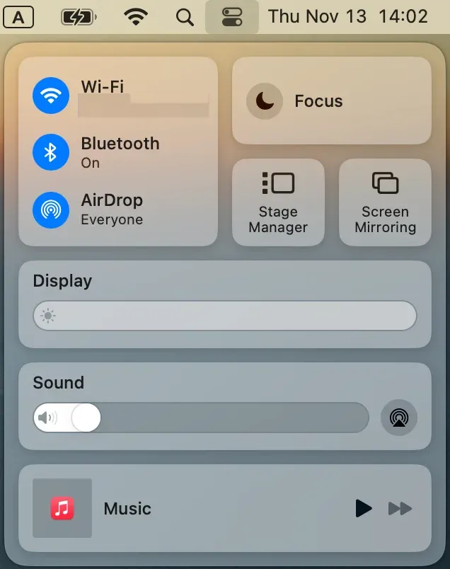 enable Screen Mirroring on MacBook
