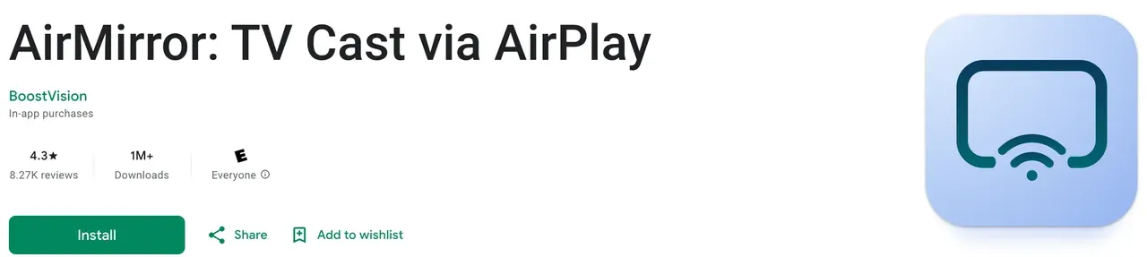 AirMirror on Google Play Store