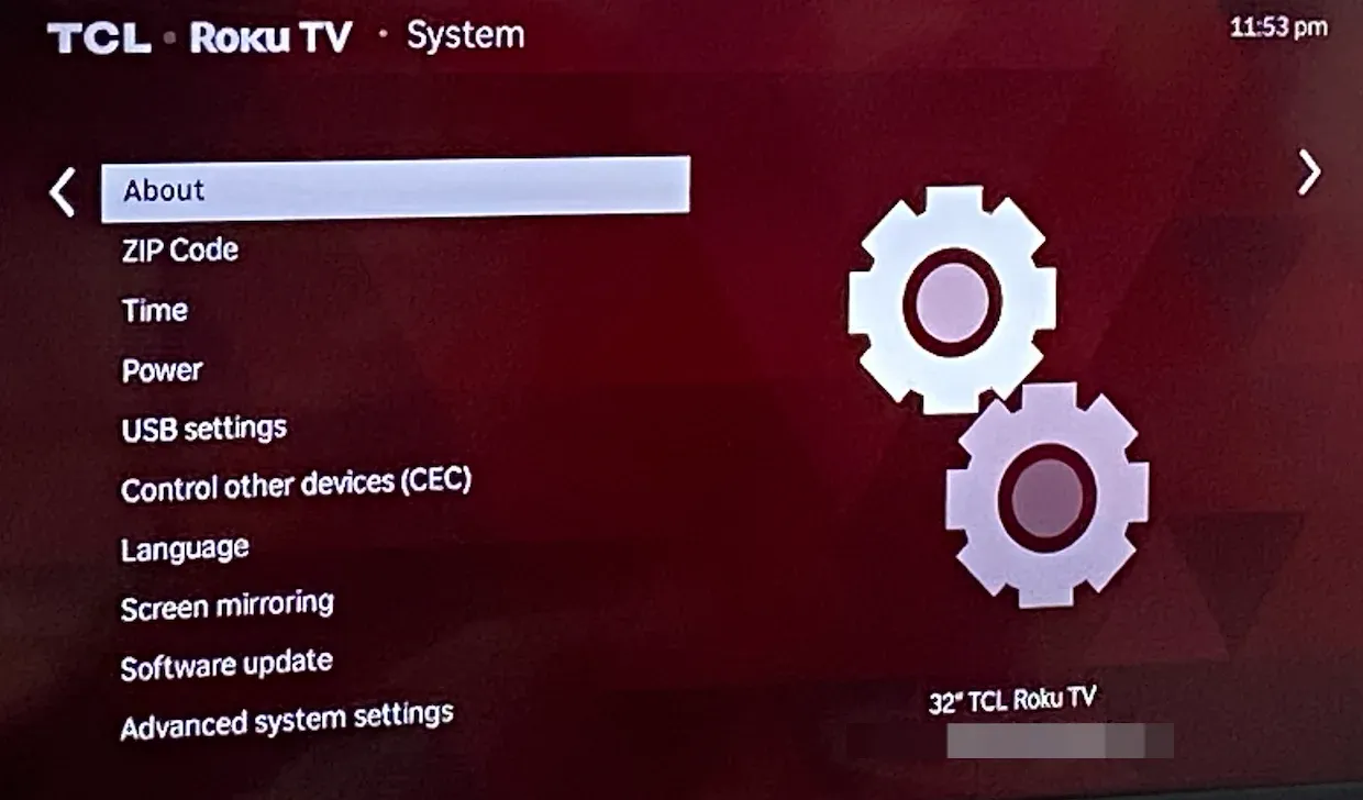 check Roku version