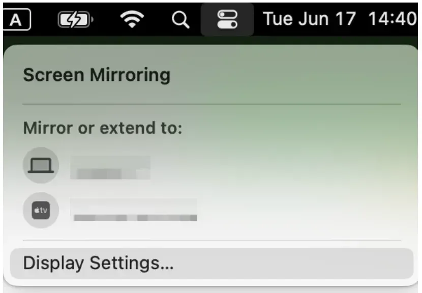 check the device list on Mac