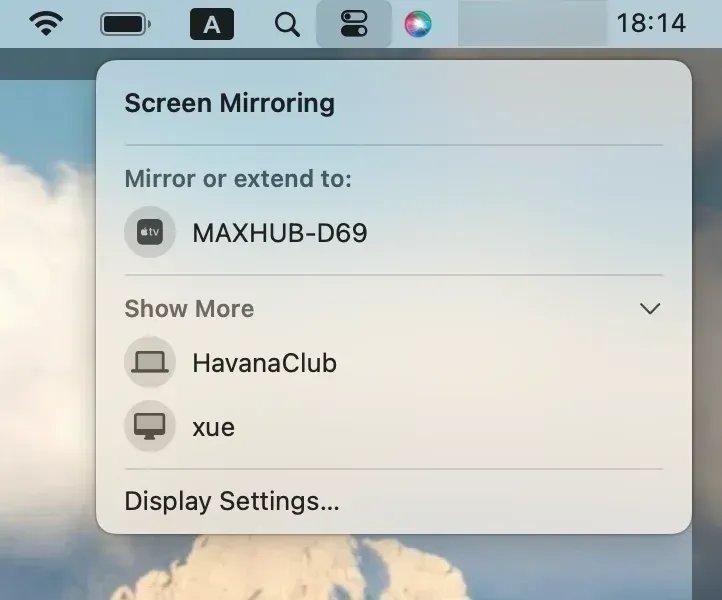 screen mirror from Mac to compatible device