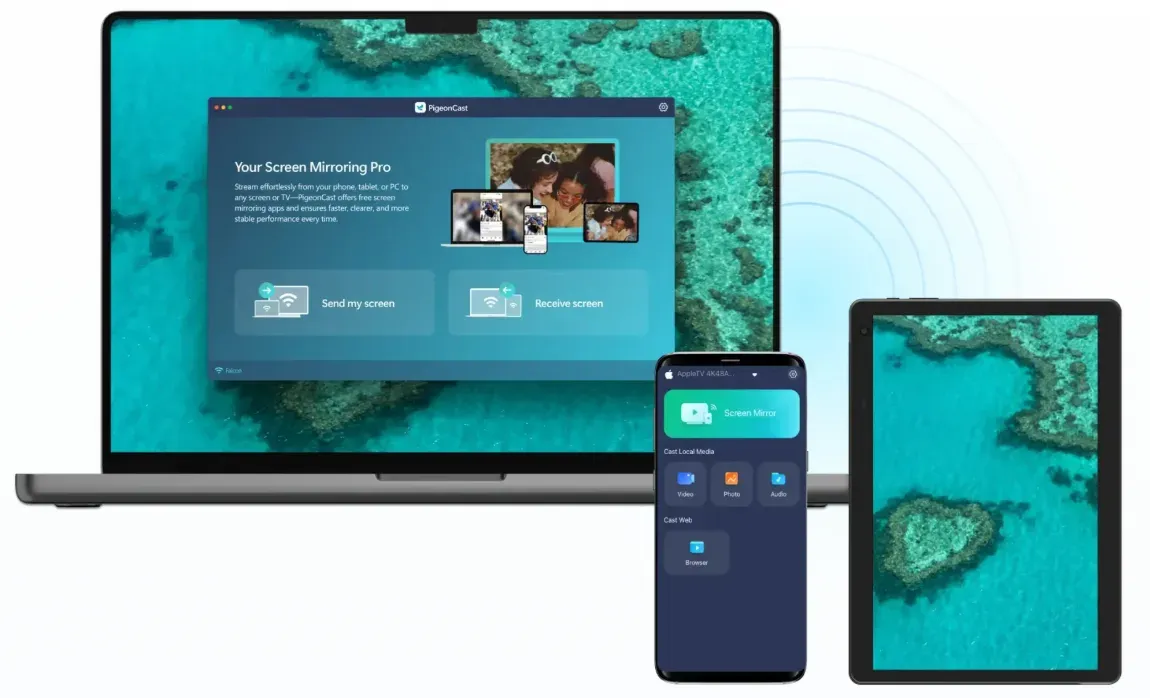 PigeonCast for Android-to-Mac screen mirroring