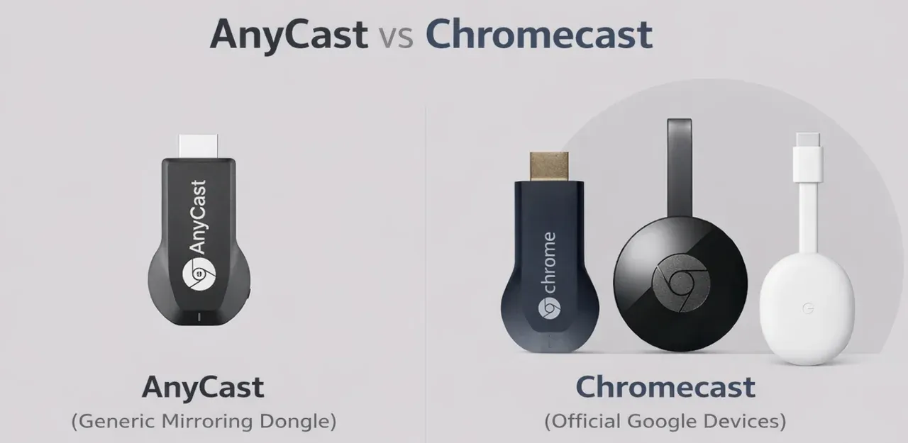 AnyCast is not Chromecast