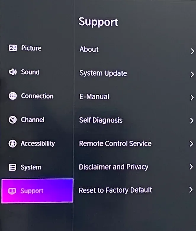 update Hisense TV