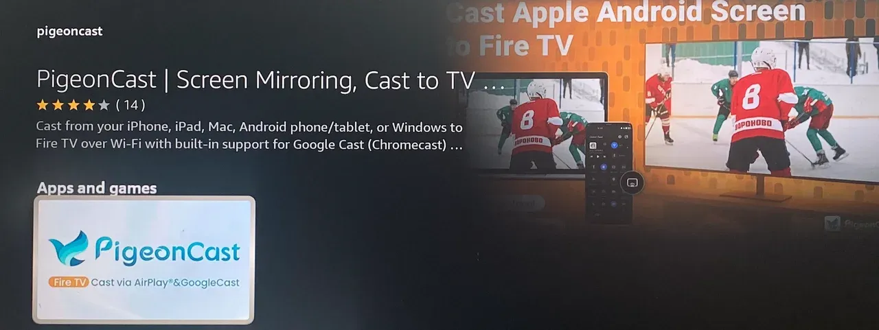 PigeonCast im Amazon Appstore finden