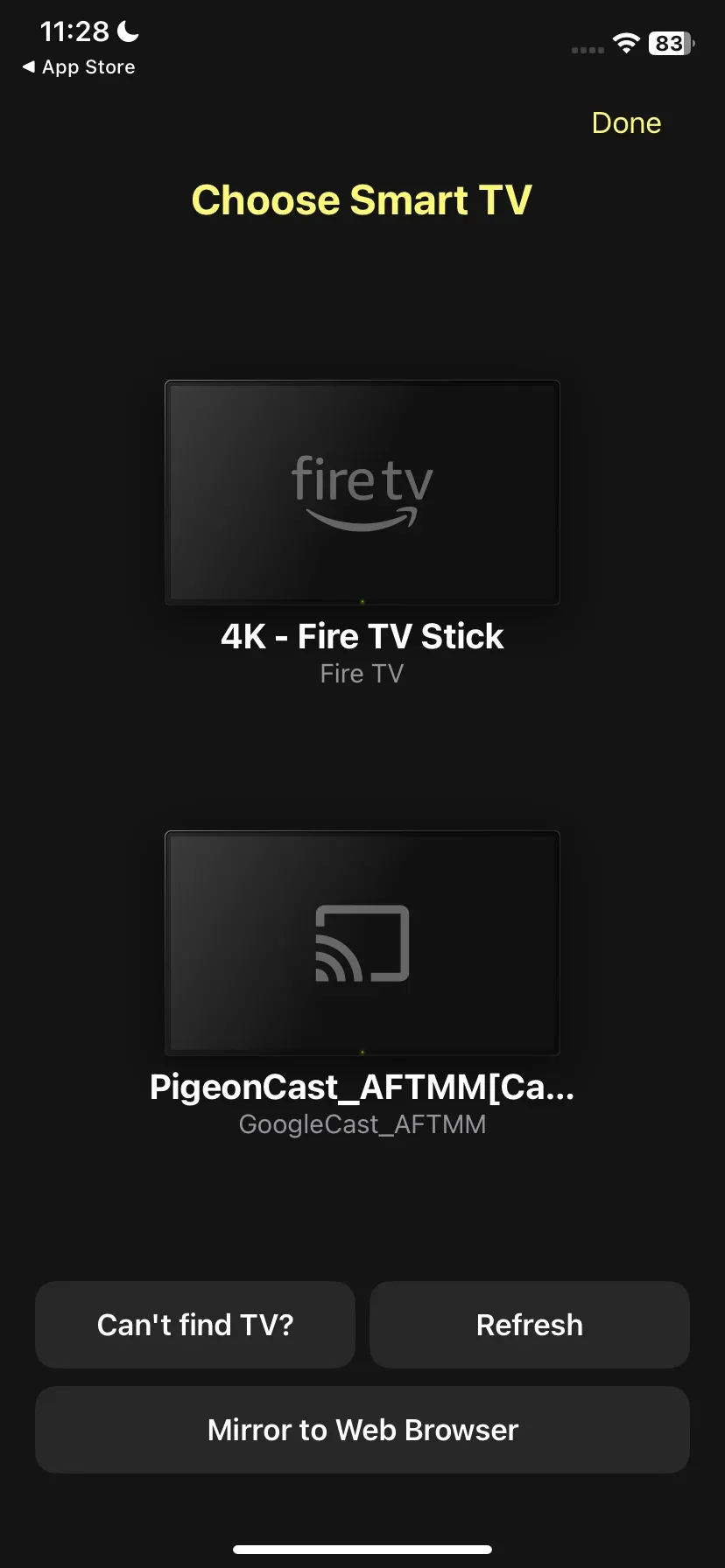 Fire TV Stick auswählen