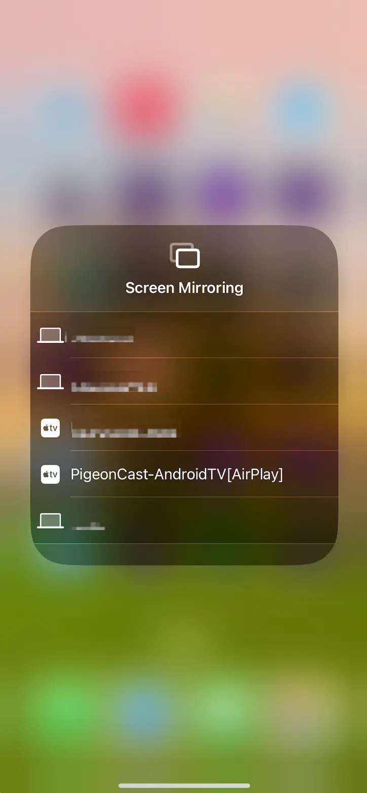 find PigeonCast-powered TV on iPhone