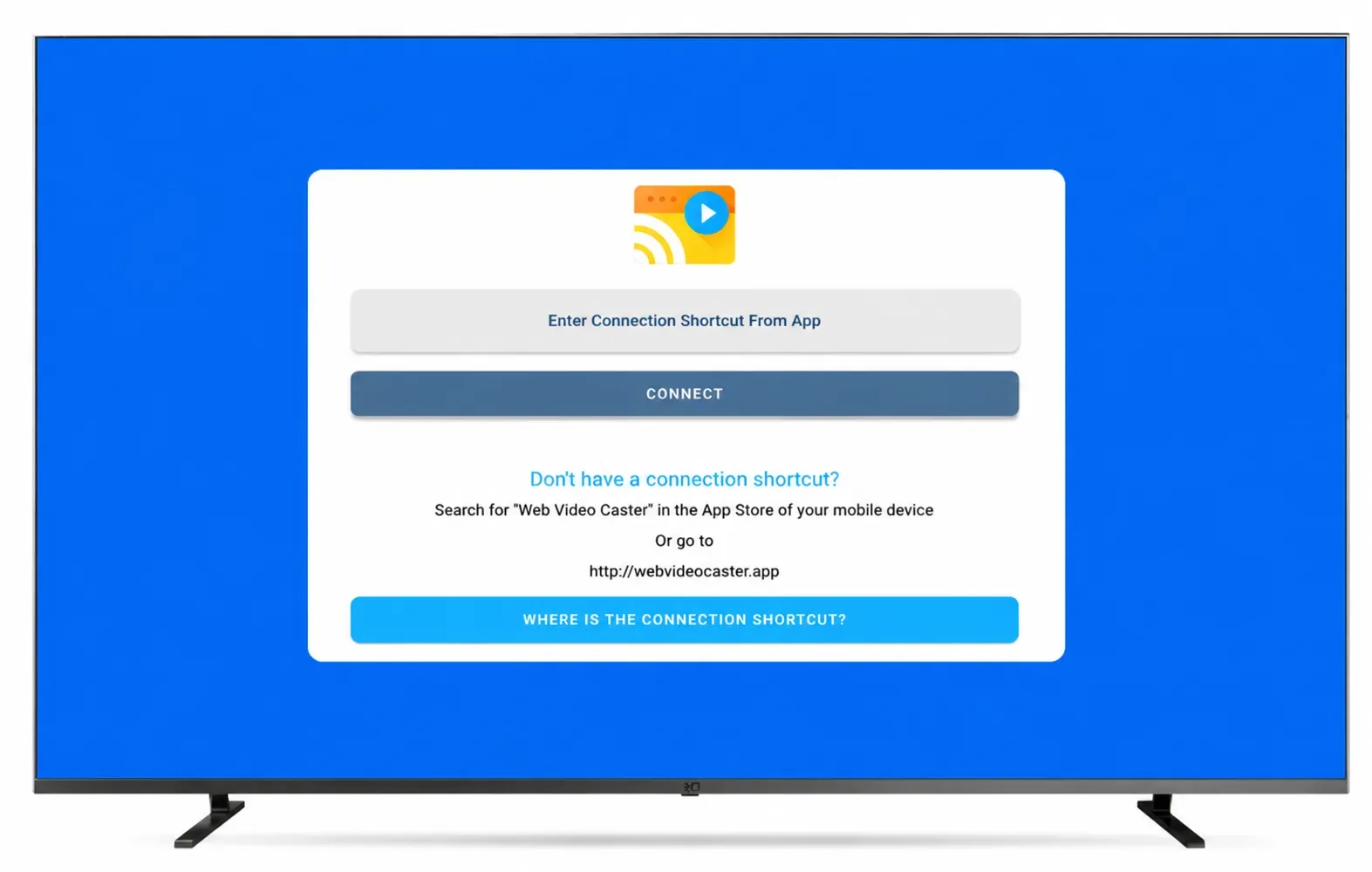 Web Video Caster app on Android TV