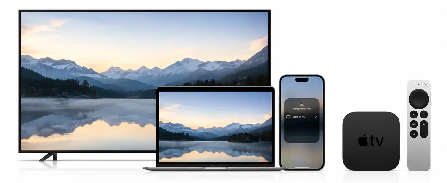 screen mirroring iPhone or Mac to Apple TV 4K easily