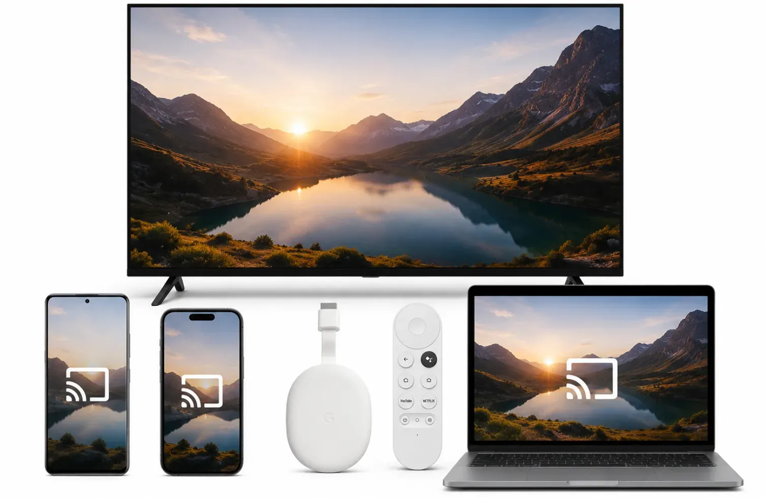 cast from Android, iPhone, Windows, or Mac to Google TV easily