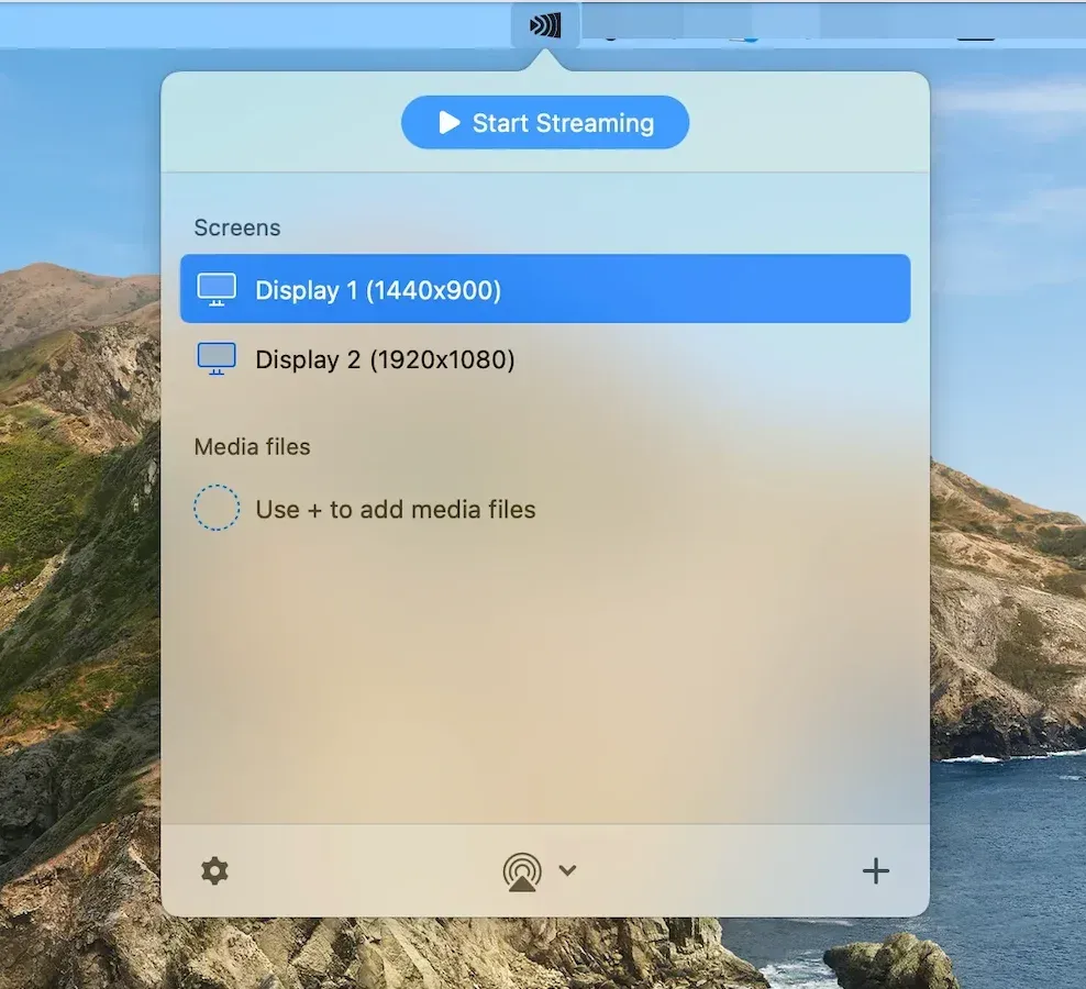 AirBeamTV app