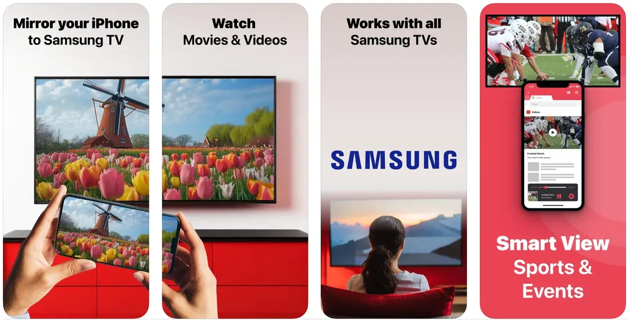 AirBeamTV iPhone app for Samsung TV