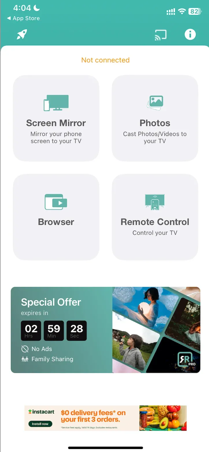how to mirror iPhone to LG TV via AirBeamTV
