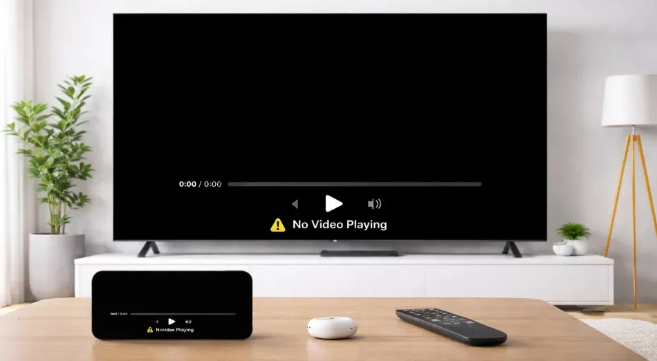 AirPlay shows a black screen