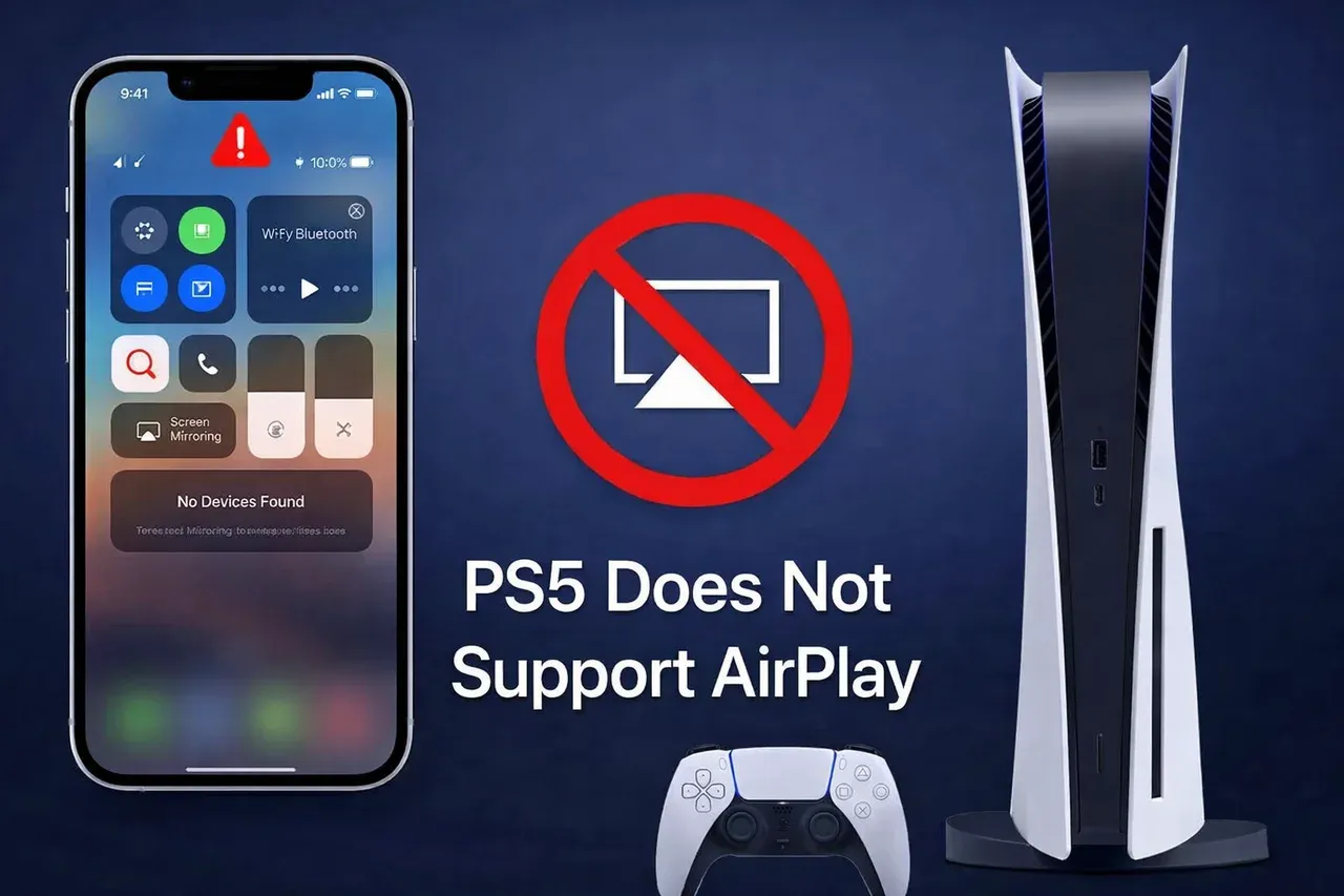 PS5 without AirPlay support