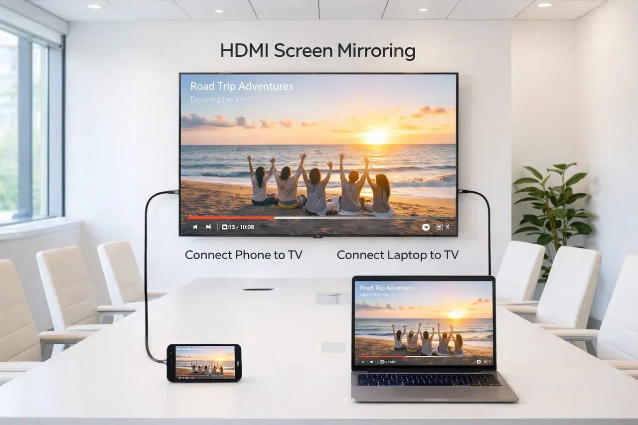 connect phone or PC to TV via HDMI
