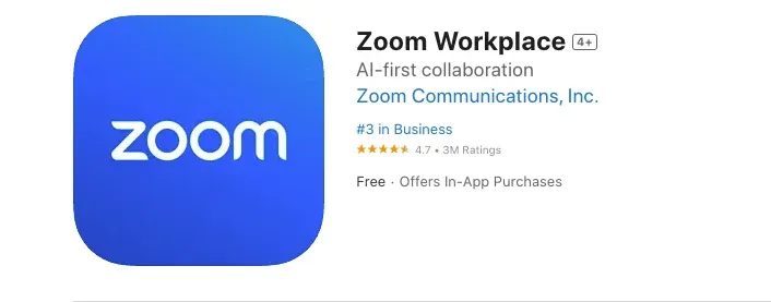 Zoom app