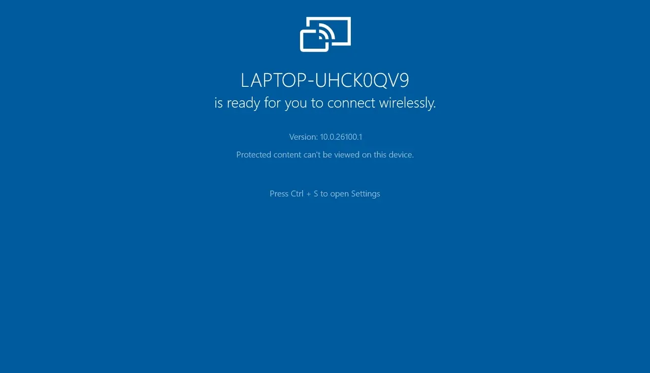 wireless display option