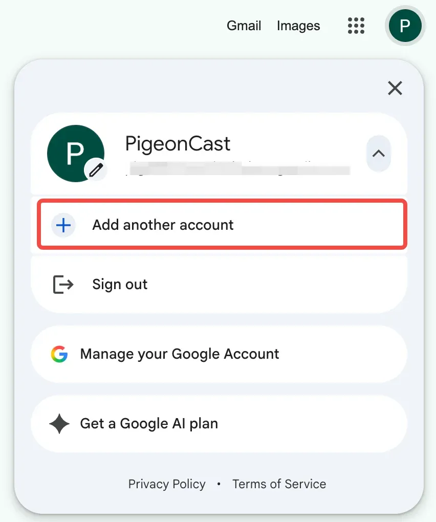 Click Add to create a second Chrome profile