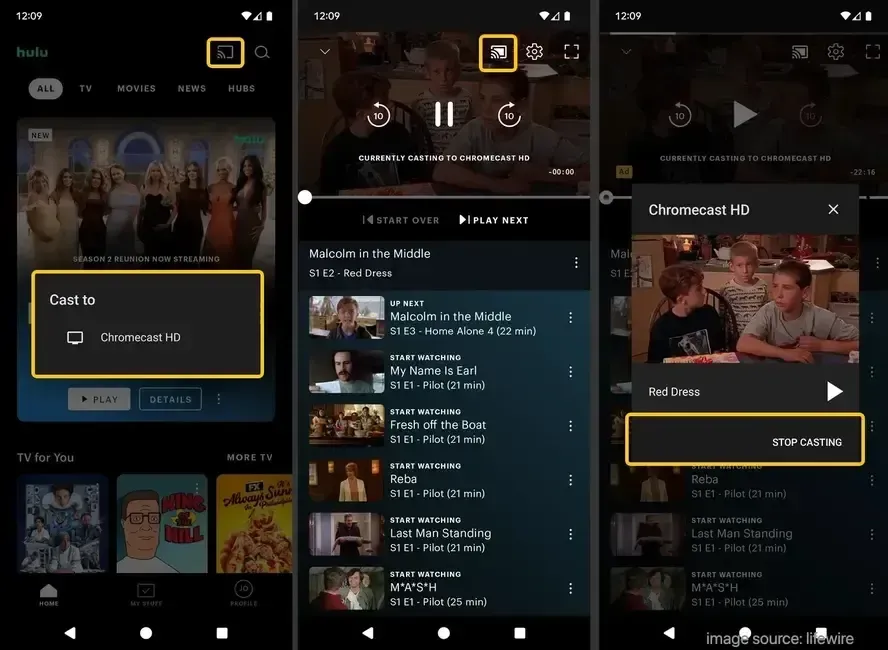 how to cast Hulu to Chromecast