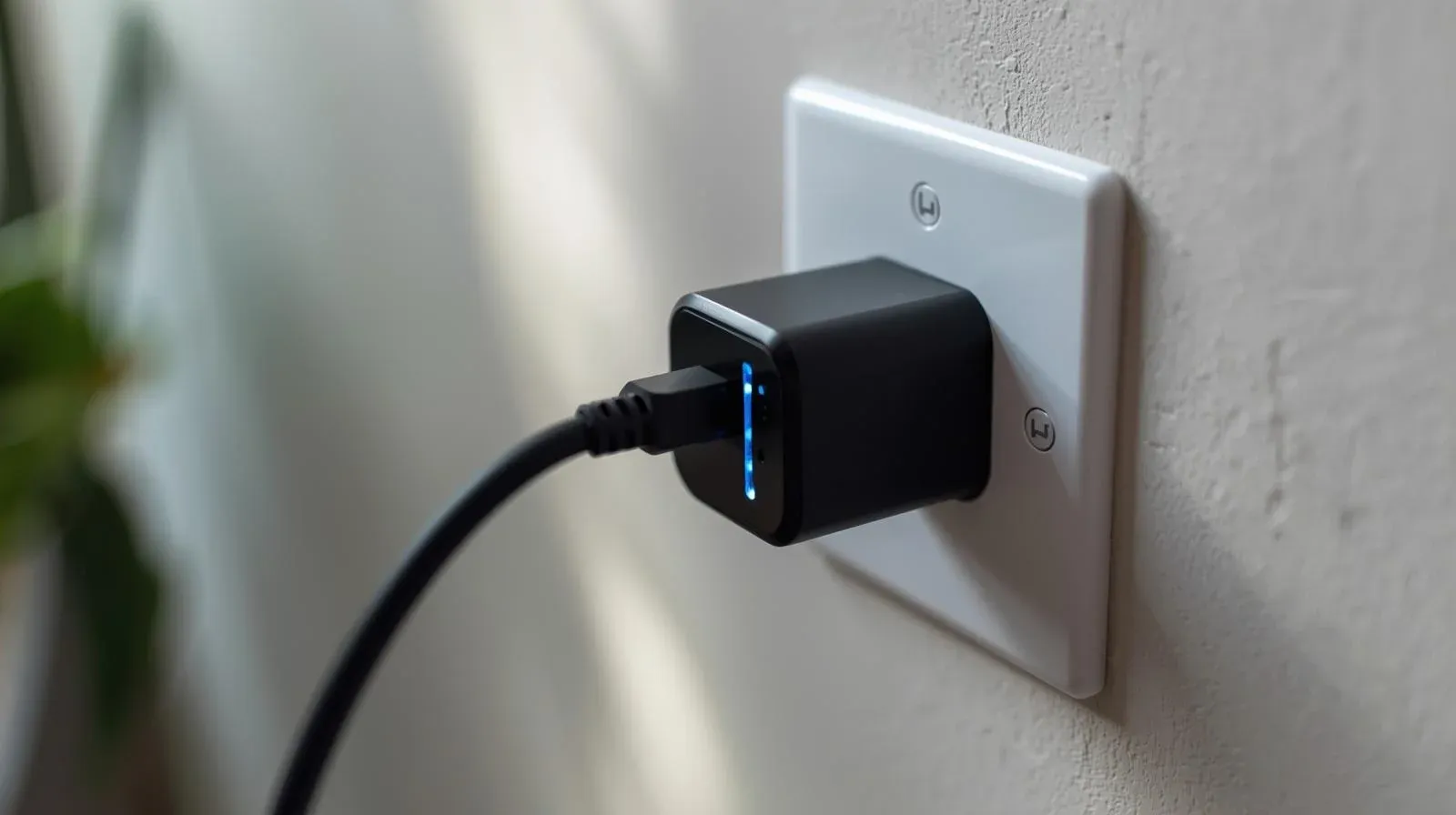 Power source on the wall outlet