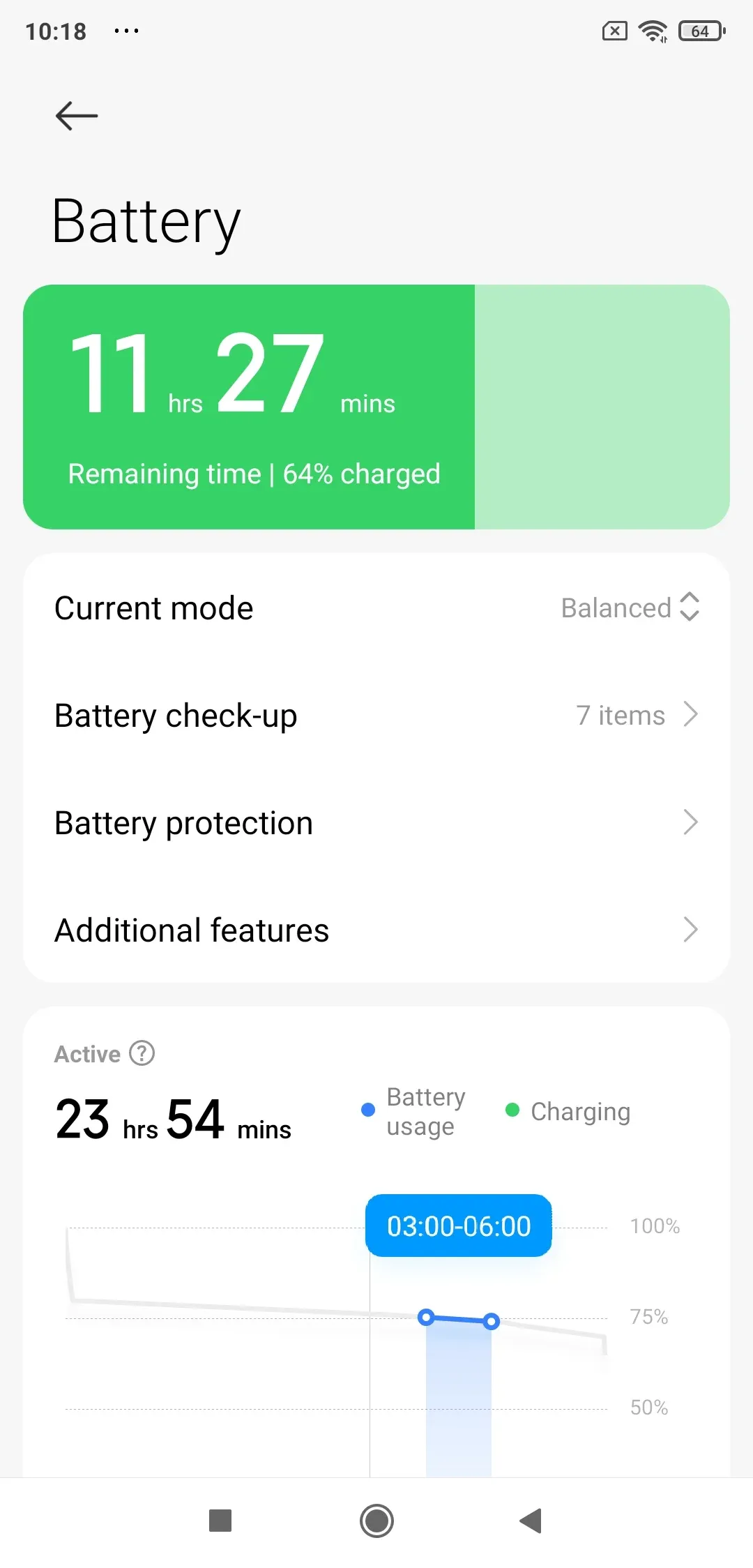 Battery Optimization in Android Settings menu