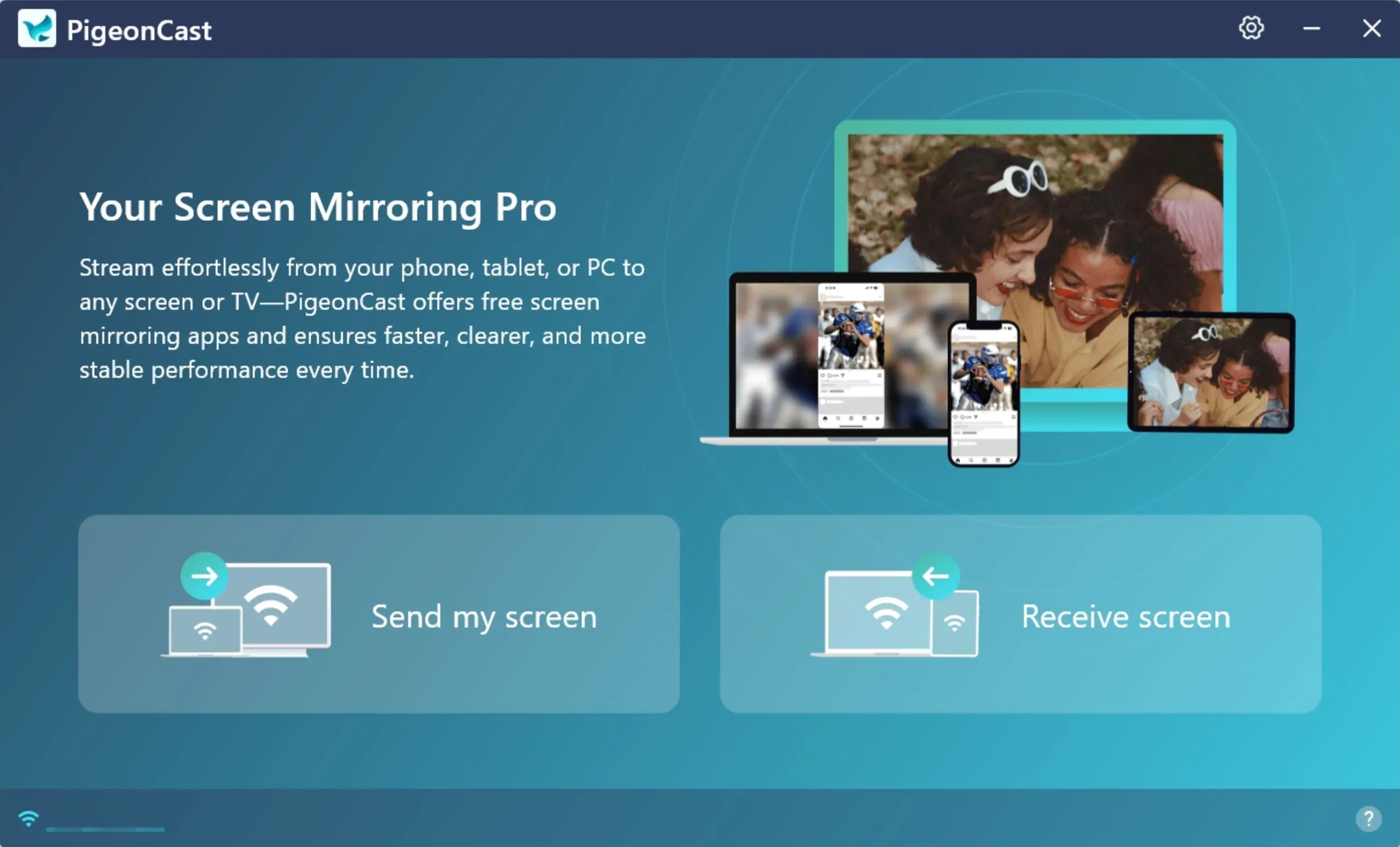 open PigeonCast on Windows PC