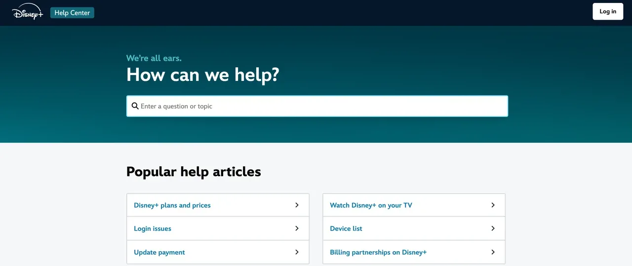 Disney+ Help Center