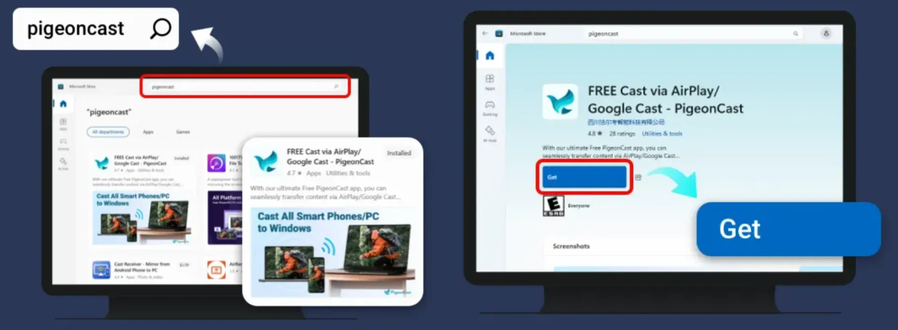 Download PigeonCast for Windows on Microsoft Store