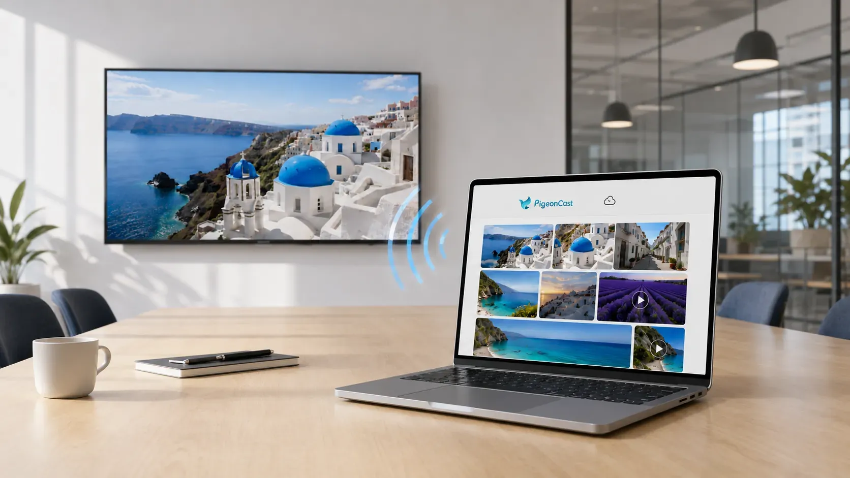 Mirror Dropbox from a laptop via PigeonCast