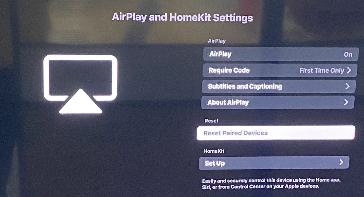 reset paired devices on Fire TV