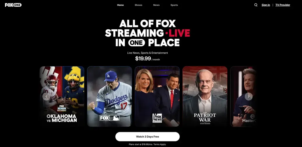 open Fox One in Chrome