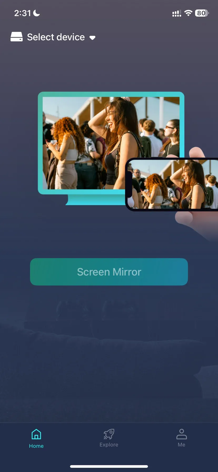 set up PigeonCast as a screen mirroring app for iPhone