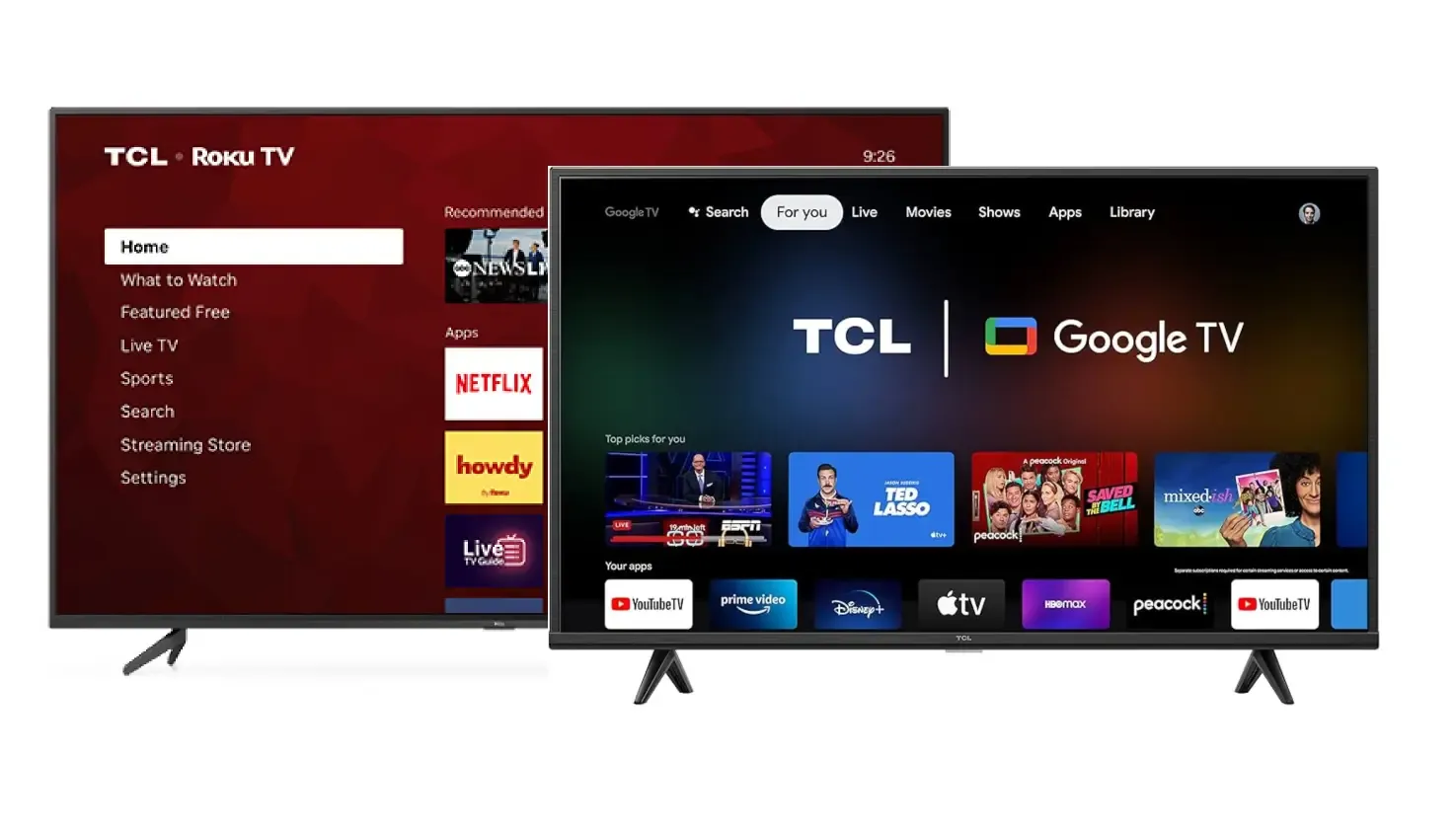 TCL Roku TV vs TCL Google TV