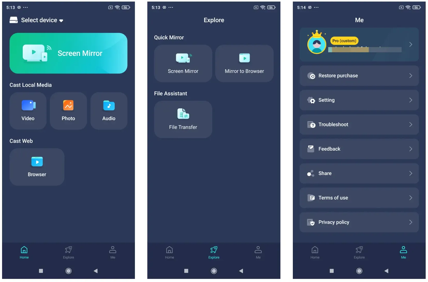 PigeonCast supports file transfer