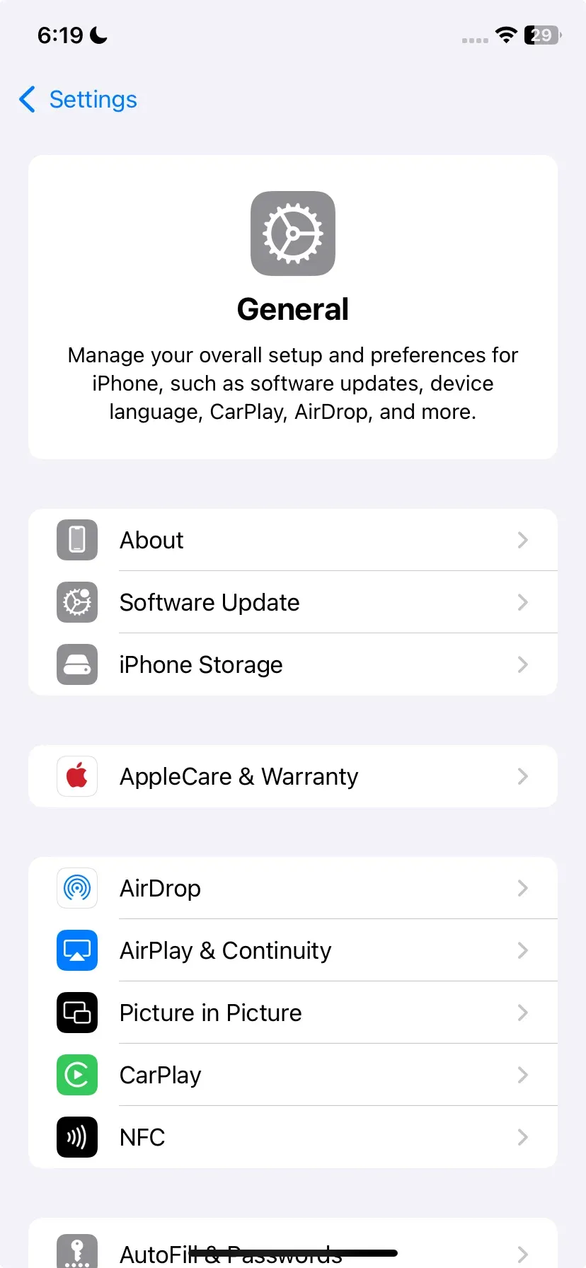 Software update on your iPhone