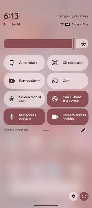 find Cast from Pixel's Quick Settings