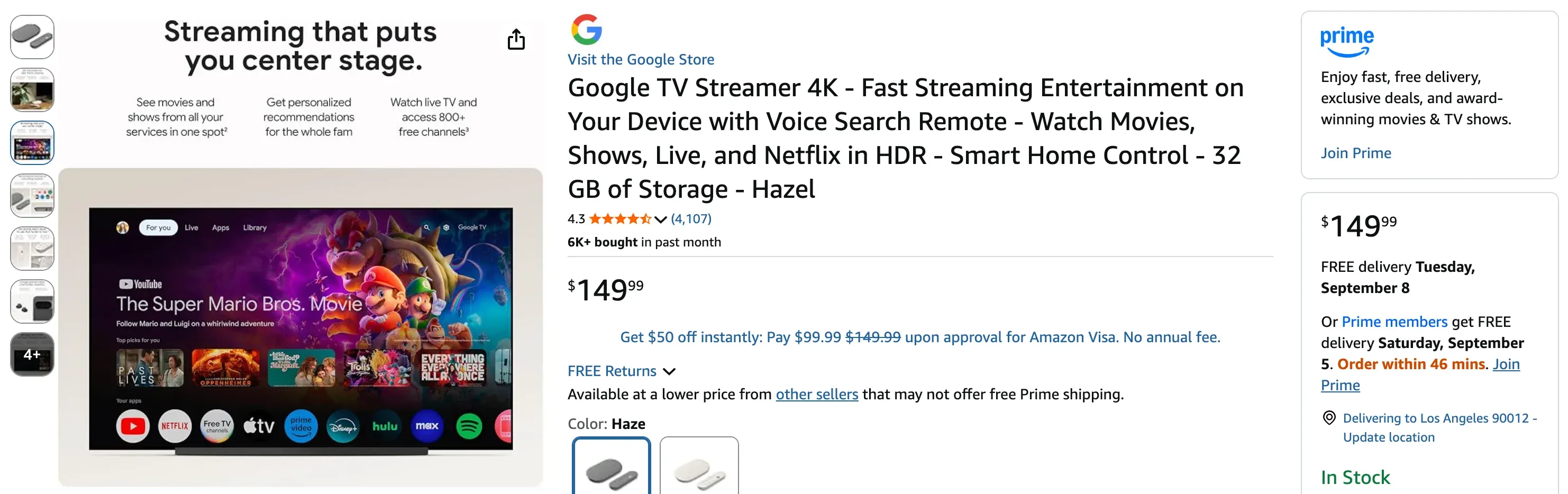 Google TV Streamer's price