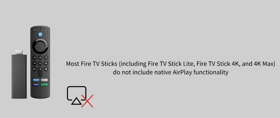 Fire TV Stick 4K without AirPlay support