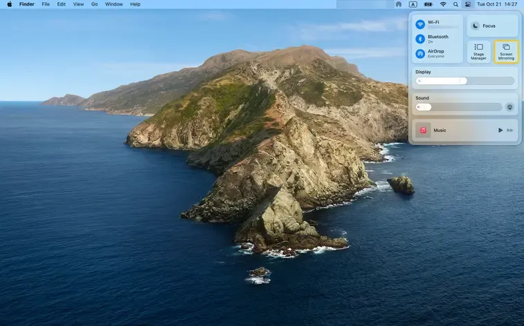 enable AirPlay on MacBook