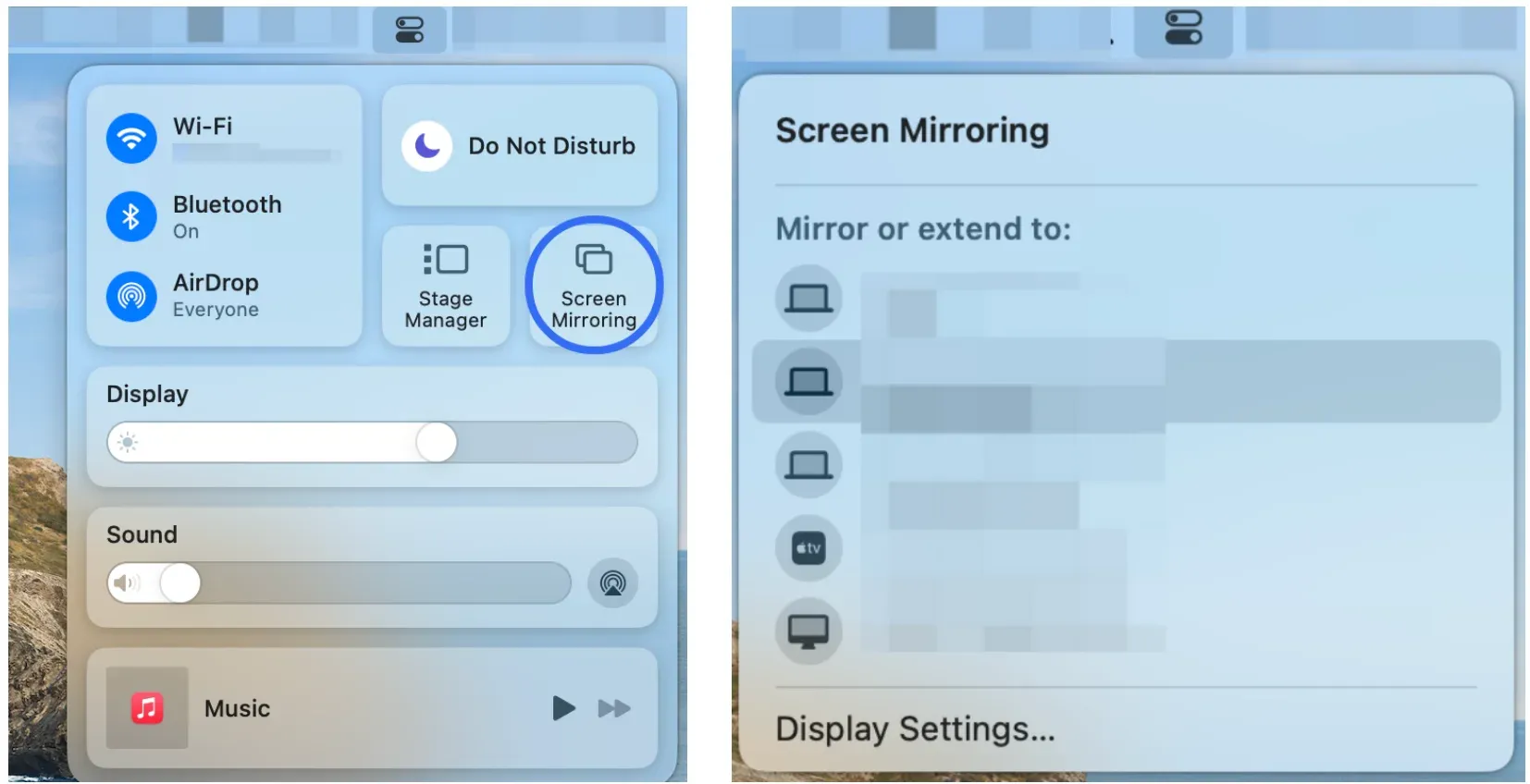 how to AirPlay to TV from Mac